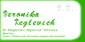 veronika keglevich business card